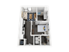 A1A Floor Plan A1A Floor Plan at Link Apartments® Mint Street, Charlotte, North Carolina